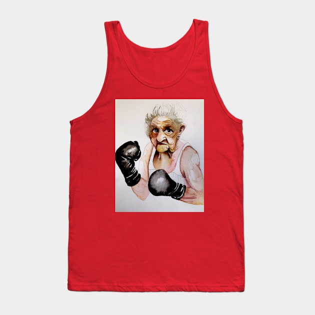 Lady boxer Tank Top by The artist of light in the darkness 